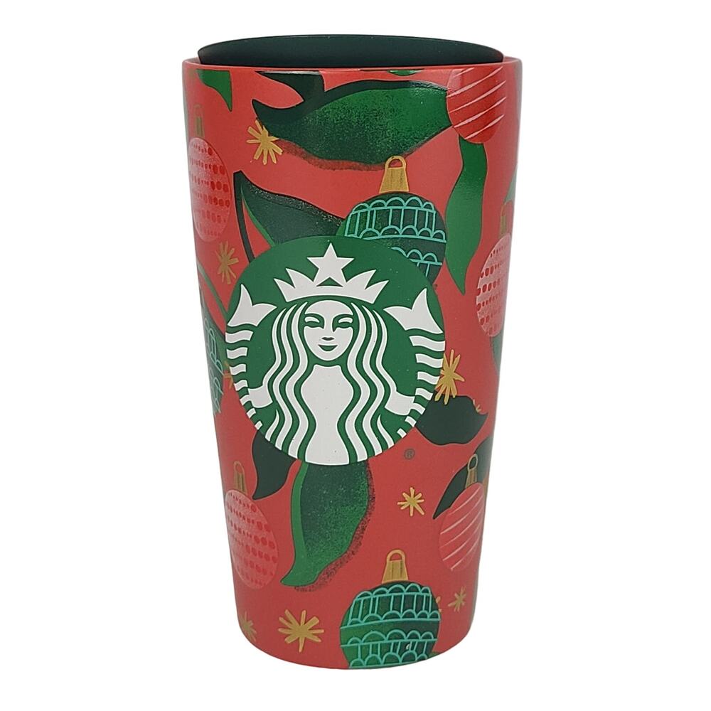 Starbucks Limited Edition 2019 Red Green Mug Tumbler Christmas Ornament 12 oz